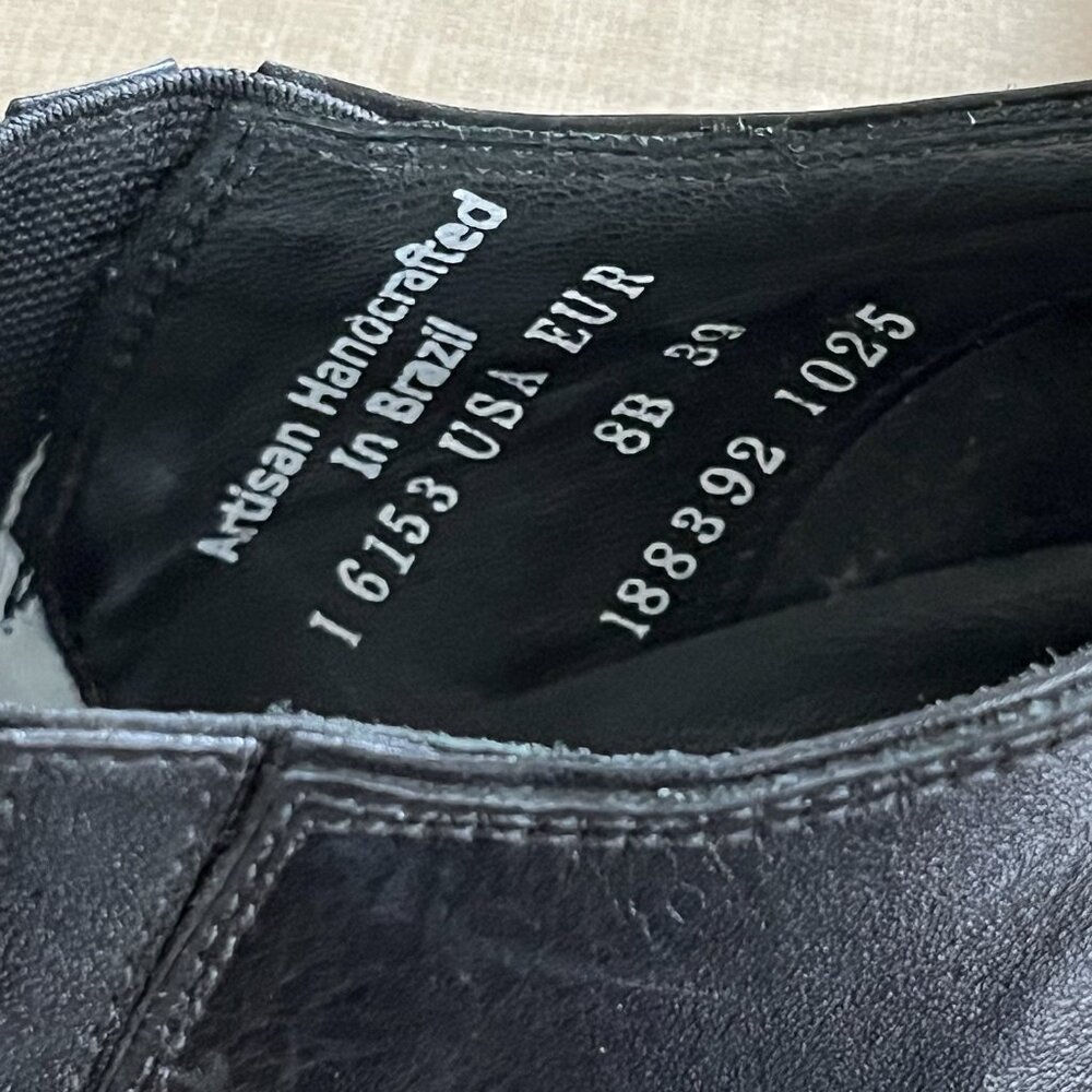 Charlie 1 Horse Black Booties Size 8 (B) Boots Short Leather Western Cowboy - Picture 6 of 16